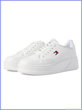Leather Low Top Platform Fashion Sneakers Lace Up Slip Resistant